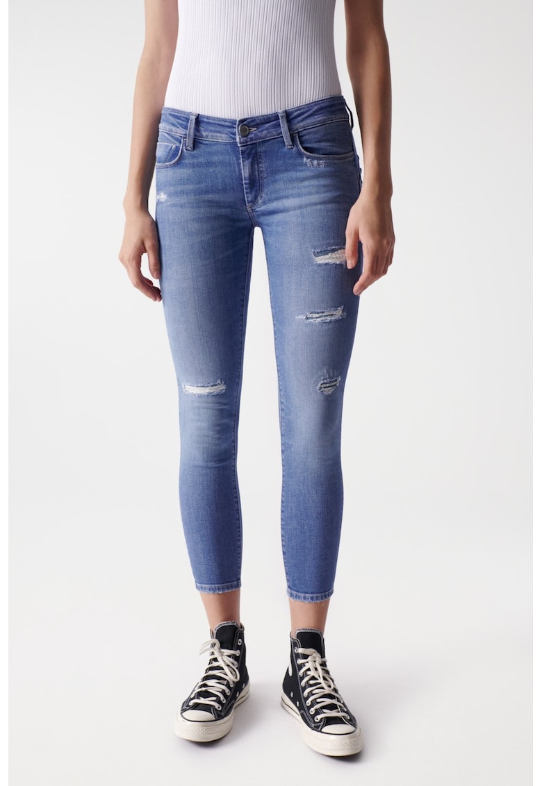 Blugi skinny crop