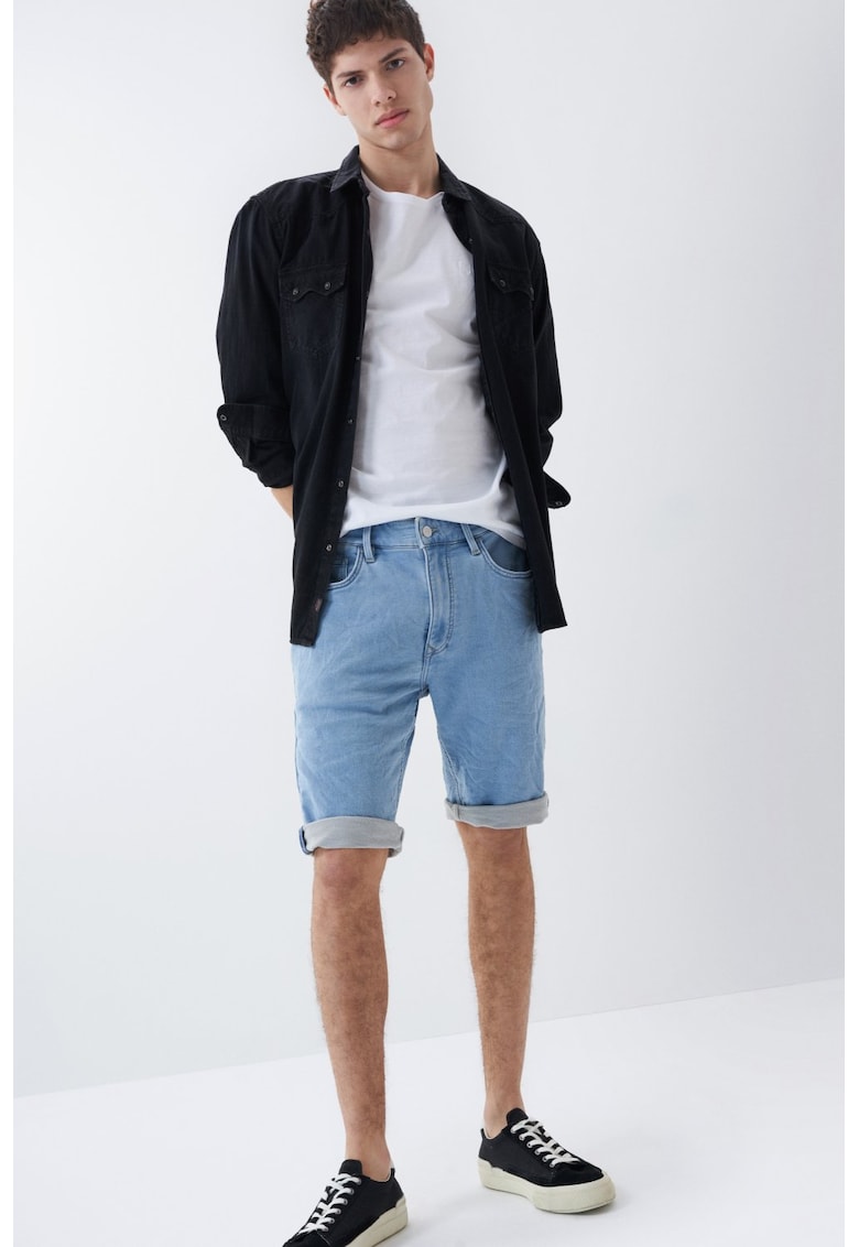 Blugi bermude cu croiala regular fit