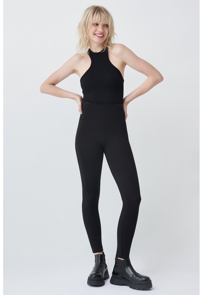 Colanti Contour Crop cu talie inalta