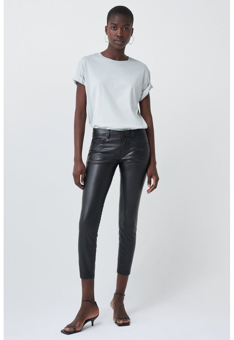 Pantaloni skinny cu talie joasa