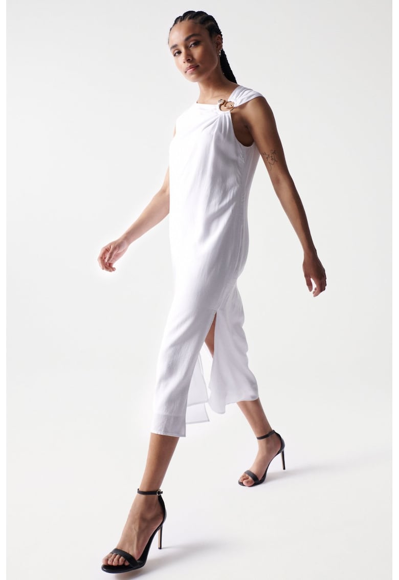 Rochie dreapta midi din lyocell -