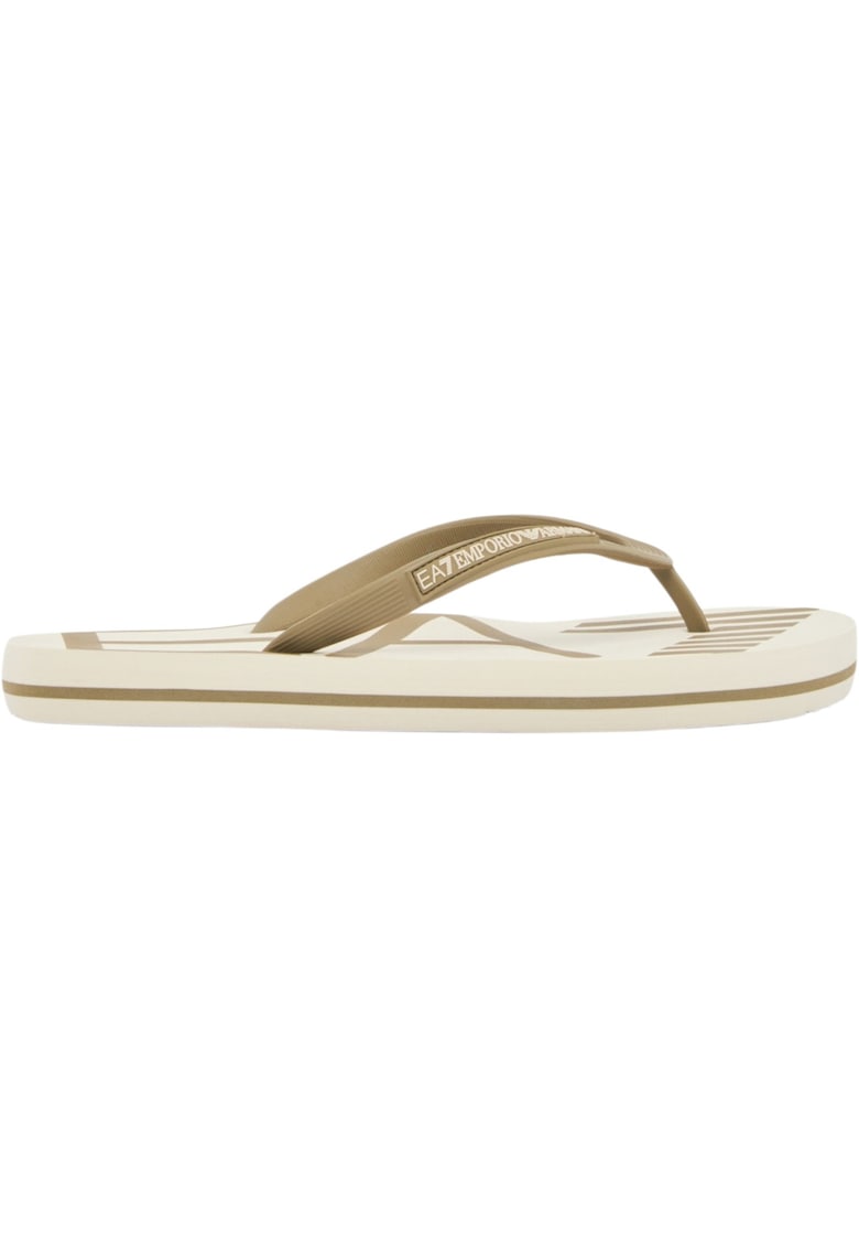 Slapi EA7 Flip Flop Oversize Logo 61276 - Bej