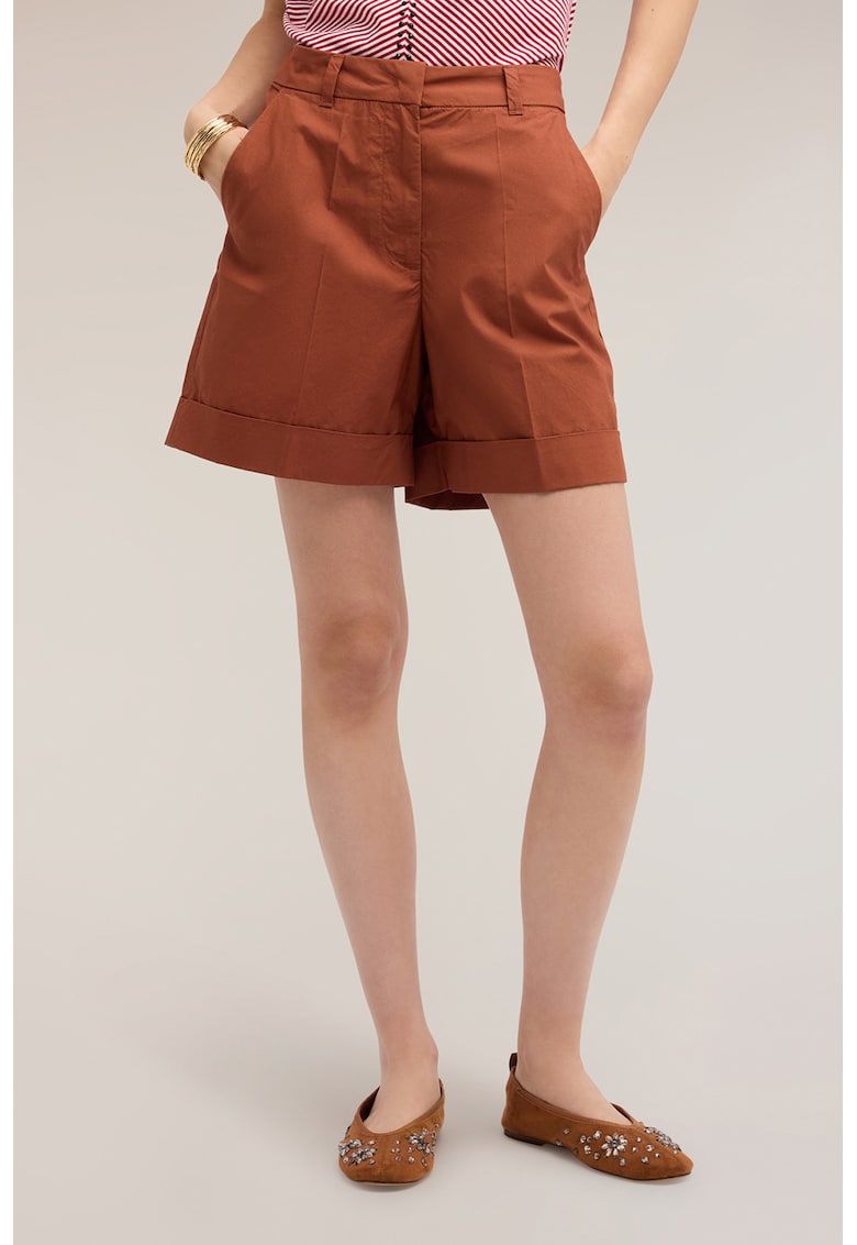 Pantaloni scurti chino din bumbac - Maro Siena