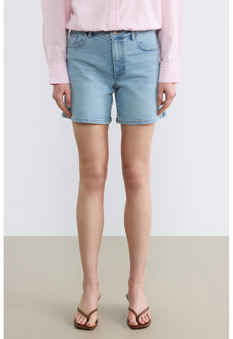 Blugi scurti regular fit - Albastru deschis