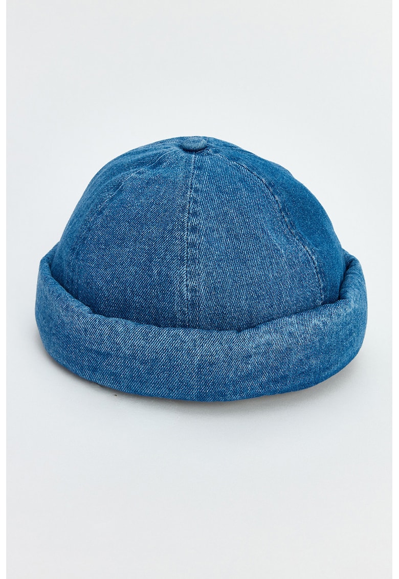 Sapca docker din denim - Albastru royal