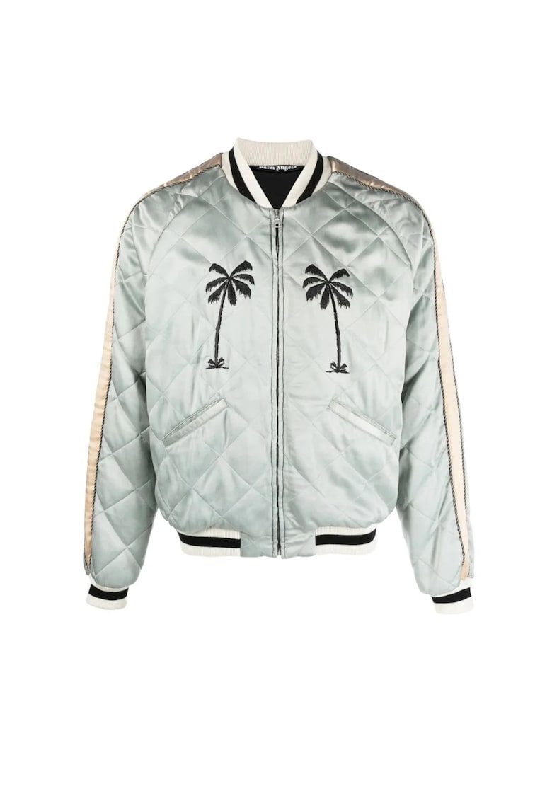 Geaca barbati - Embroidered-Motif - Verde/Negru
