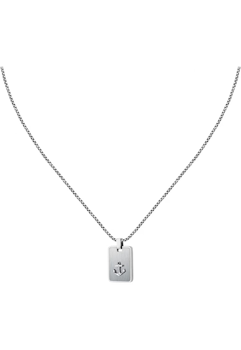 Colier barbatesc SAGJ36 - inox - argintiu