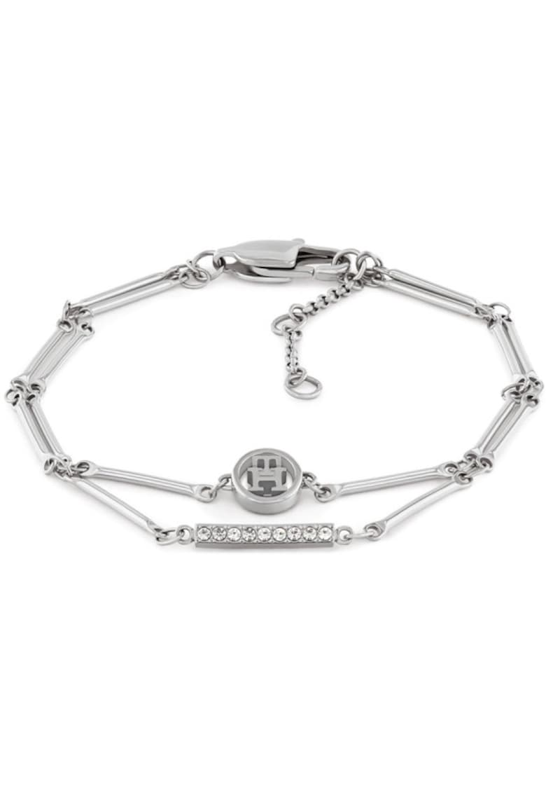 Bratara dubla cu cubic zirconia 2780999 - Argintiu