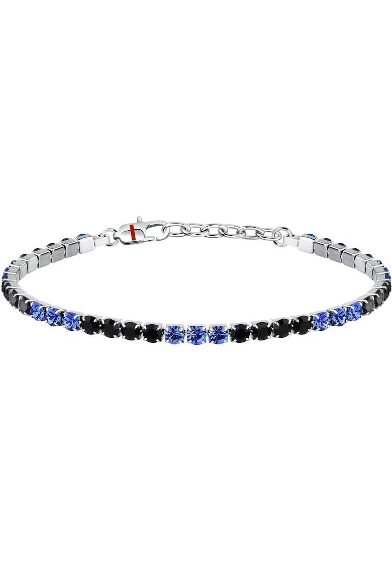Bratara SANN56 - inox - argintiu - negru - albastru