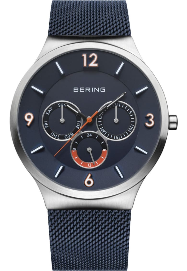Ceas de barbati 33441-307 - albastru marin - clasic si in tendinte de moda