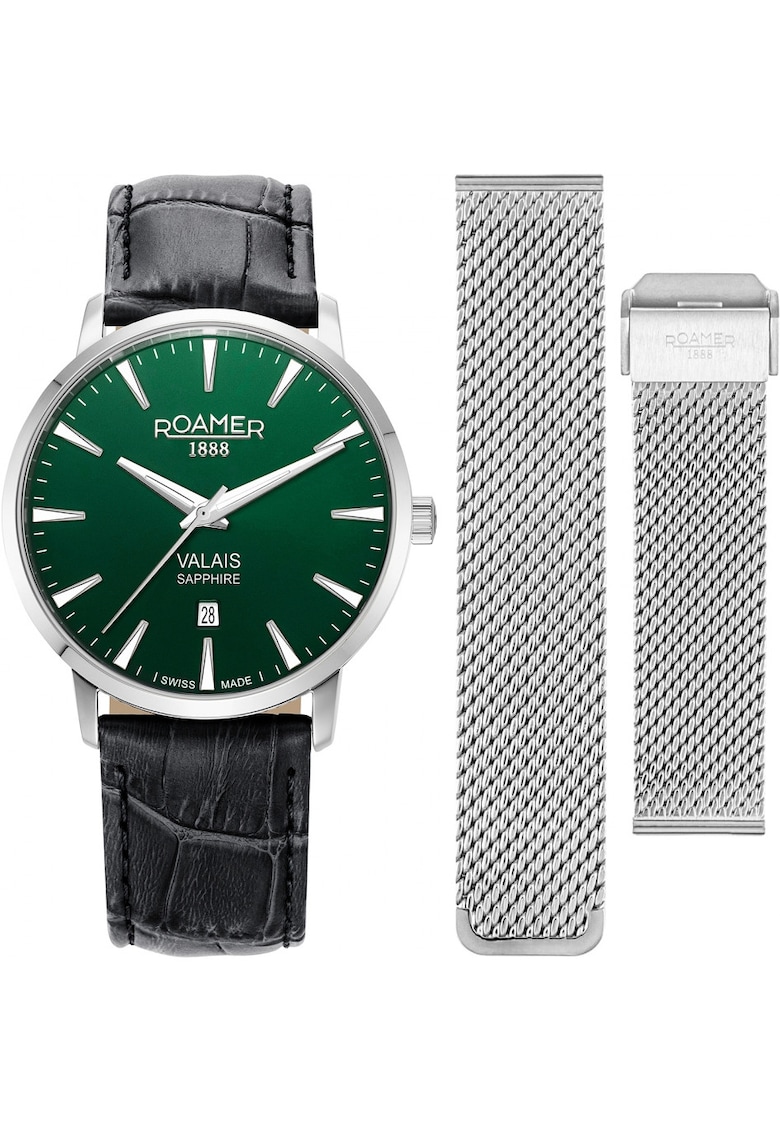 Setul masculin 988833 41 75 05 verde clasic cu bratara suplimentara