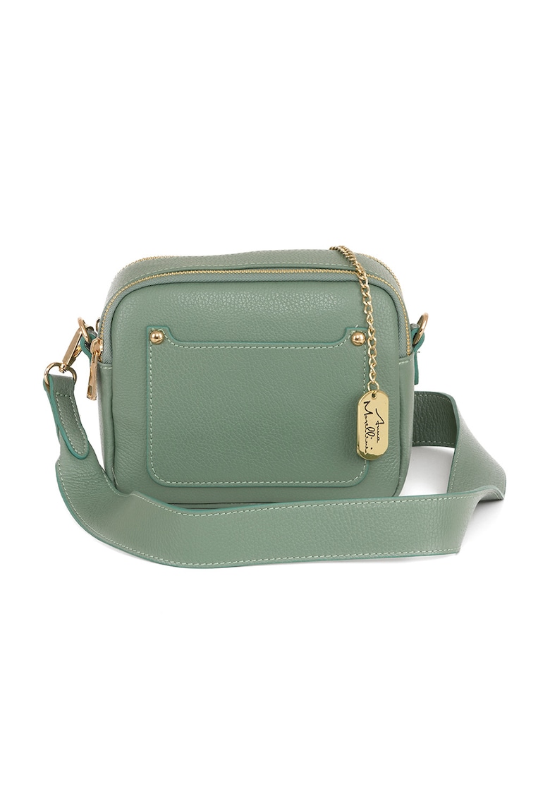Geanta crossbody din piele cu bareta detasabila