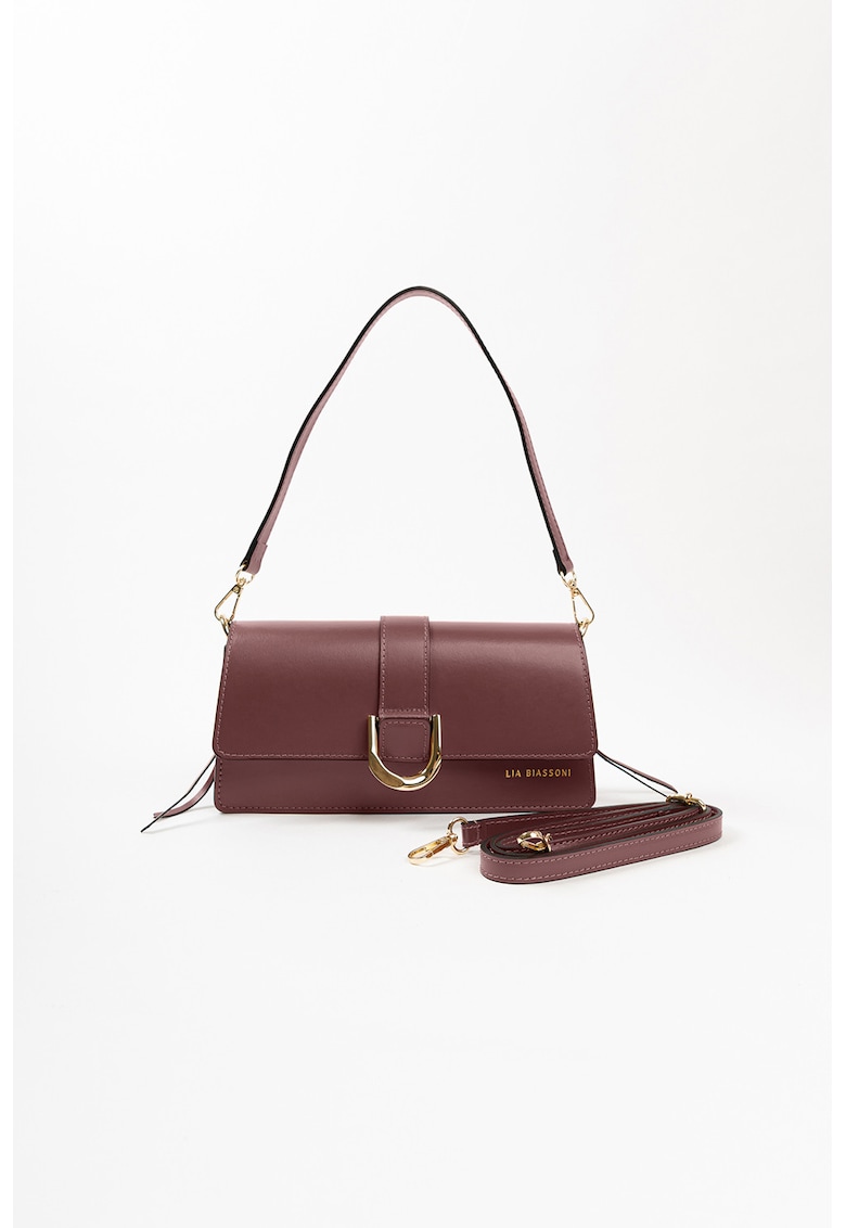 Geanta crossbody din piele cu bareta intersanjabila