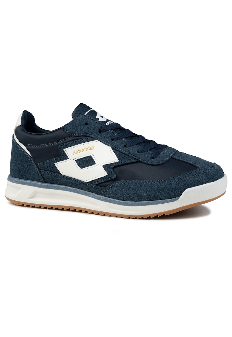 Pantofi sport barbati - bleumarin/alb - textil/sintetic - sistem inchidere siret