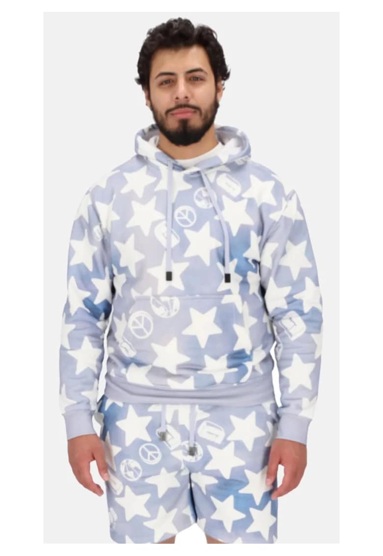 Hanorac unisex cu model cu stele