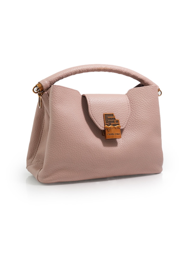 Geantă dama 3146 - piele naturală - roz - 30x15x10cm