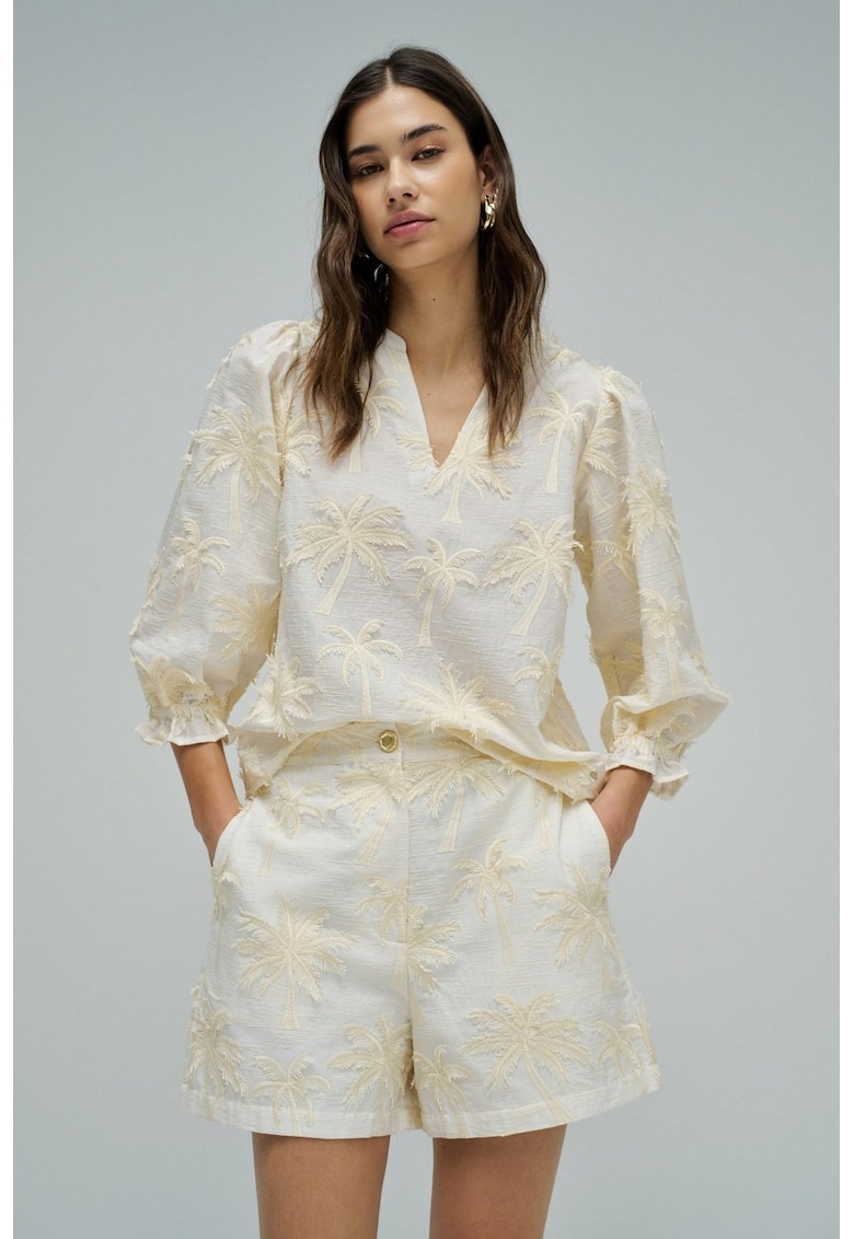 Bluza cu maneci bufante - medii