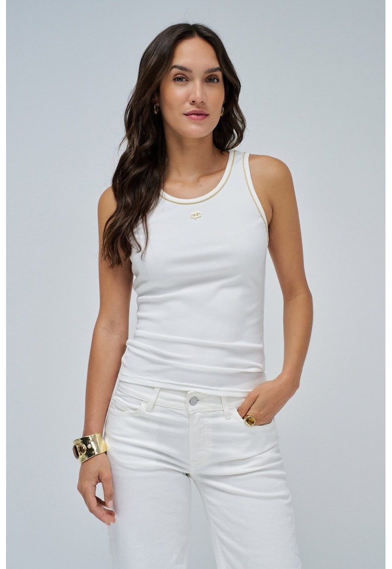 Top striat slim fit -