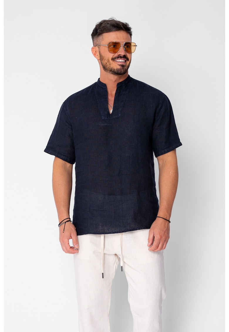 Camasa tip tunica 100% In Navy 21371 - Bleumarin