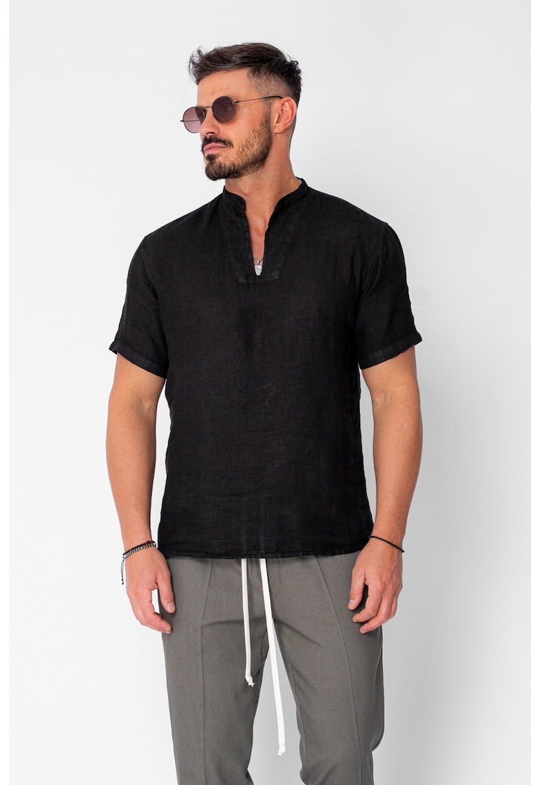 Camasa tip tunica 100% In Black 21375 - Negru