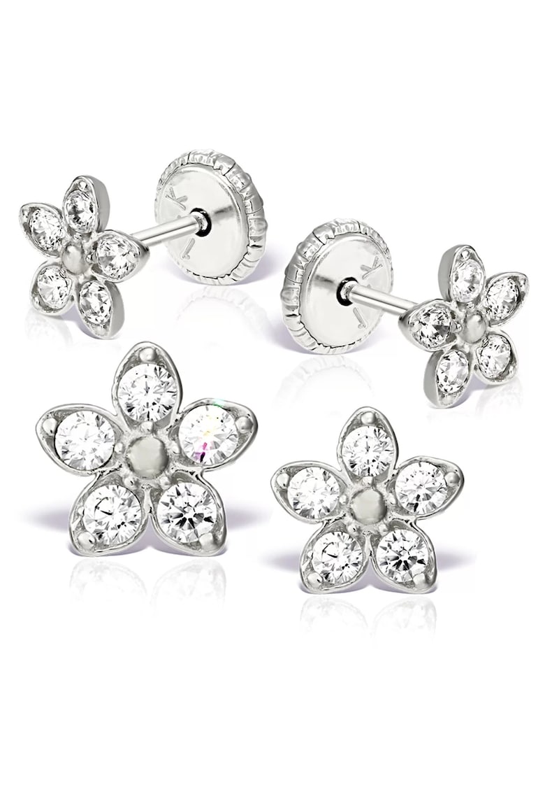 Cercei aur mama fiica - set - inchidere cu protectie