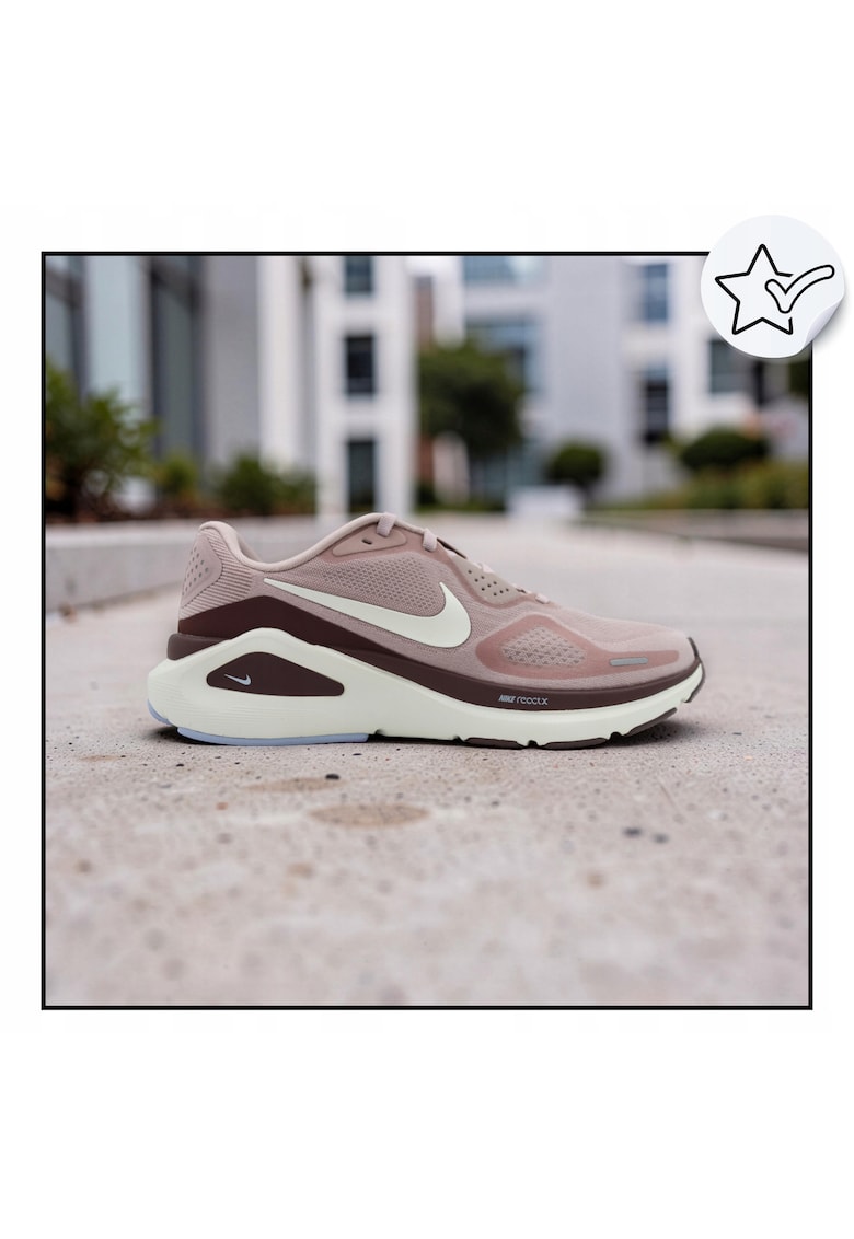 Pantofi Sport Pentru Femei - Structure 26 - Material Sintetic - Plasdwqfa Cu Captuseala - Spuma Reactx Pe Intreaga Lungime - Sistem De Suport Pentru Arc Si Calcai Pentru Controlul Pronarii - Drop 10 Mm - Alb