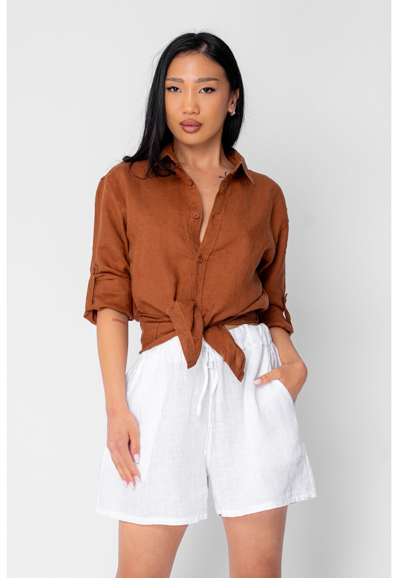 Camasa Boyfriend dIn 100% In Brown 21207 - Maro