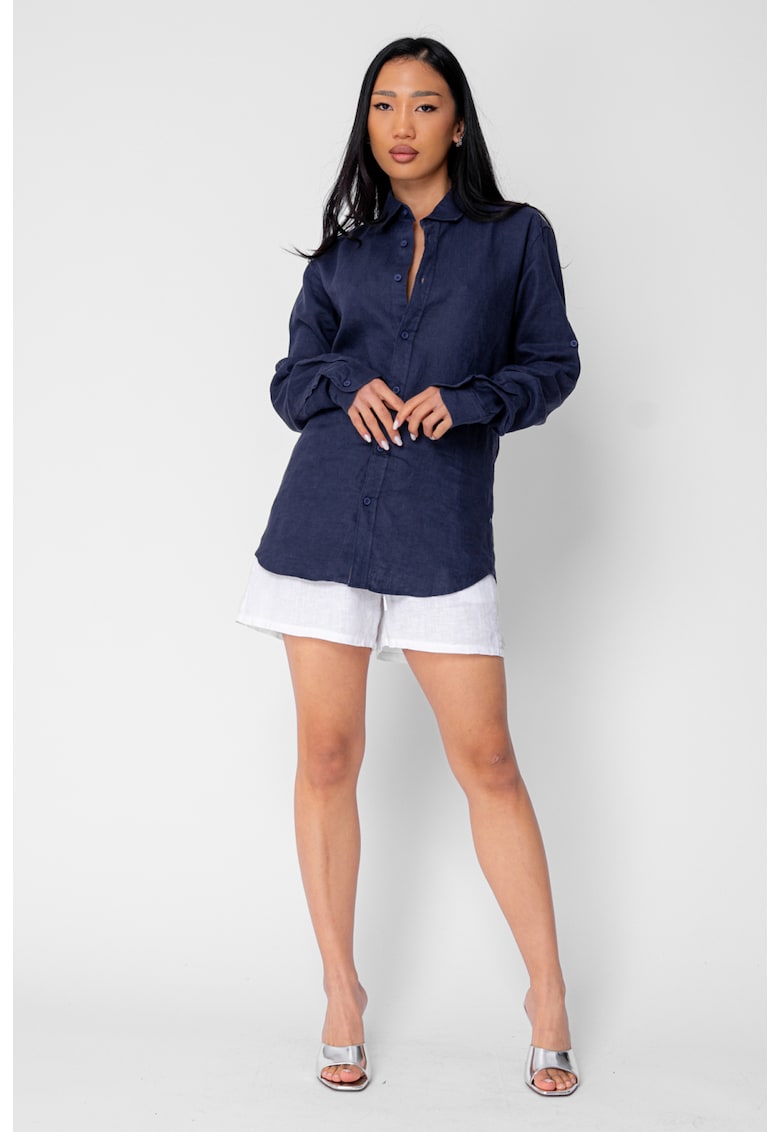 Camasa Boyfriend dIn 100% In Navy 21231 - Bleumarin