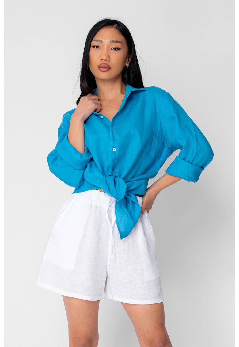 Camasa Boyfriend dIn 100% In Turquoise 21421 - Turcoaz
