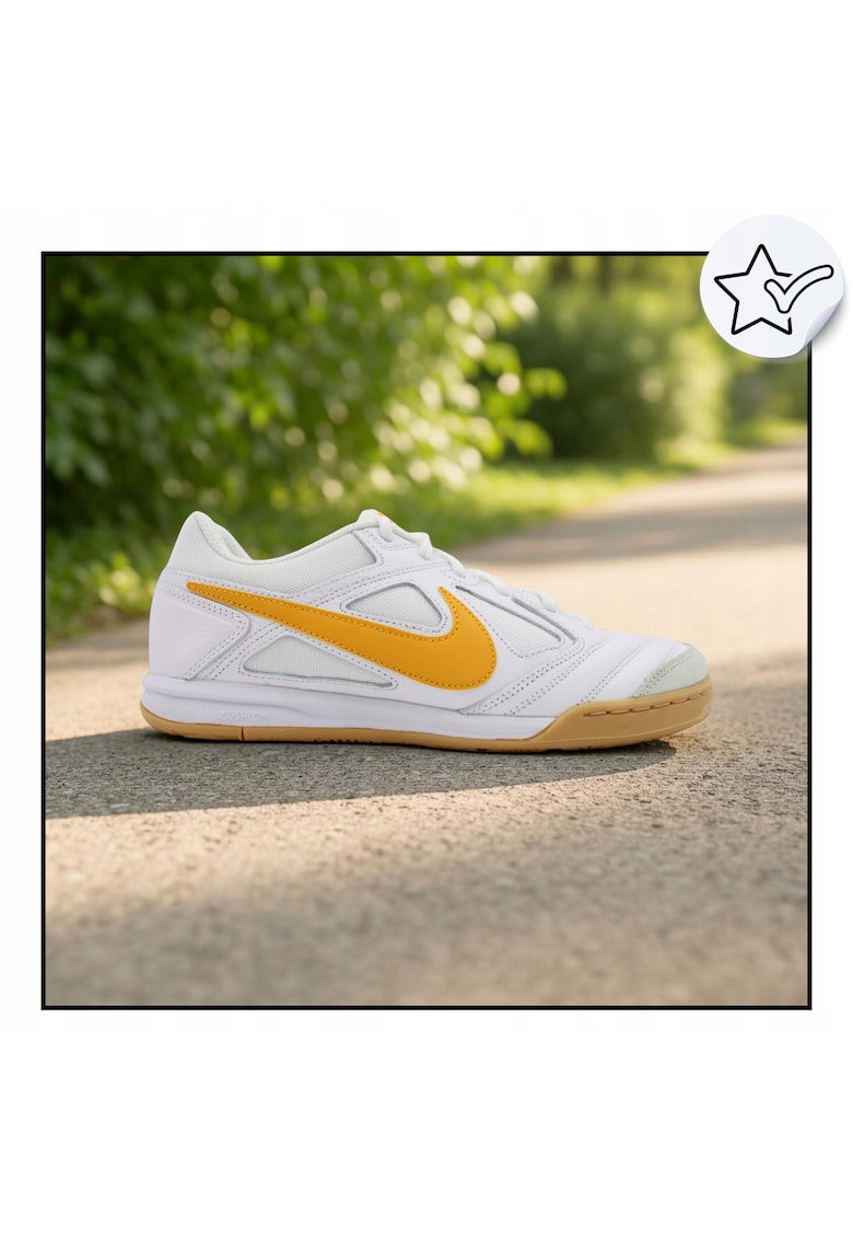 Pantofi Sport Barbati - Gato - Piele Naturala - Si Spuma Moale Si Recdqwfwqdeptiva Sub Picior - Talpa Din Cauciuc Cu Model Hexagonal - Croi Ajustat Pentru O Mai Buna Senzatie A Piciorului - Alb