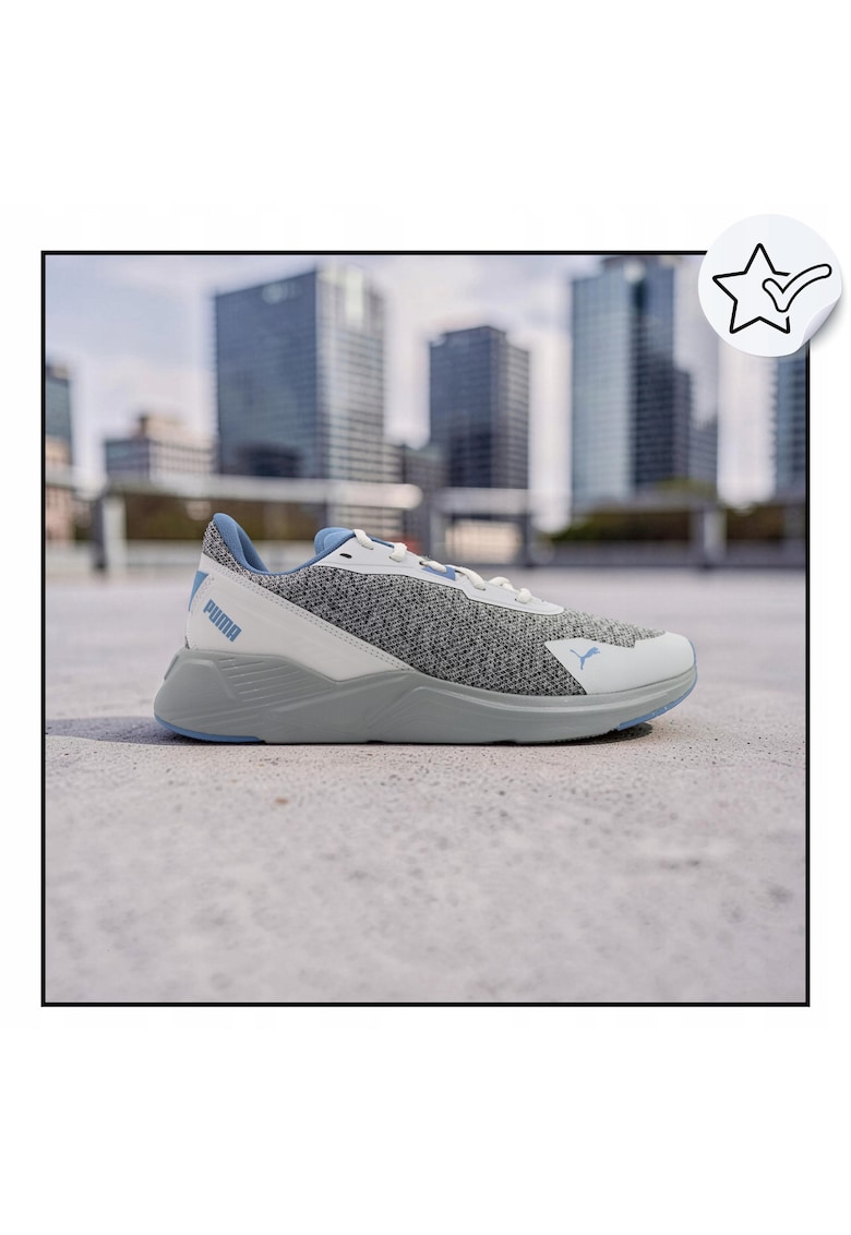 Pantofi Sport Barbati - Disperse Tech - Usori - Bransa Respirabfwqila Din Plasa - Design Sportiv - Versatili Pentru Antrenament - Talpa Intermediara Elastica Pentru Confort Sporit - Talpa Exterioara Din Cauciuc Pentru Aderenta - Gri / Albastru - Gri