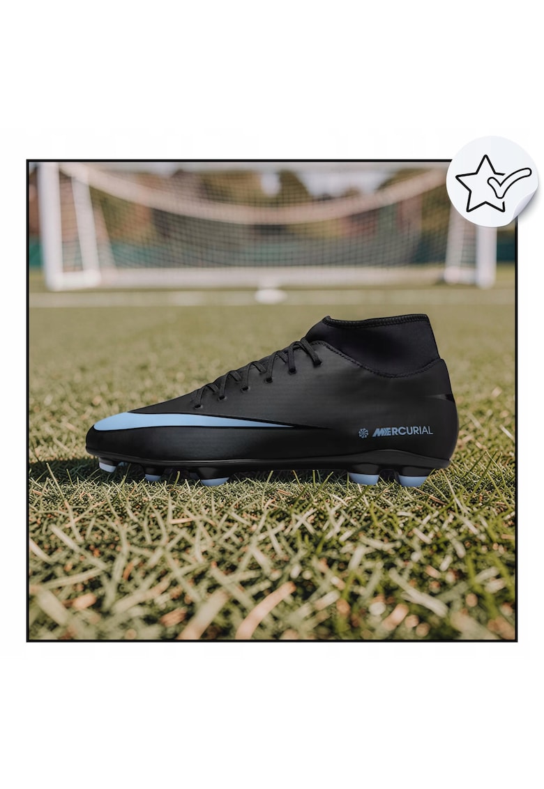 Ghete De Fotbal - Mercurial Superfly 10 Club - Negru / Cudwqf Textura Pentru Un Control Mai Bun Al Mingii - Constructie Ce Sustine Driblingul Dinamic - Pentru - Blue Black