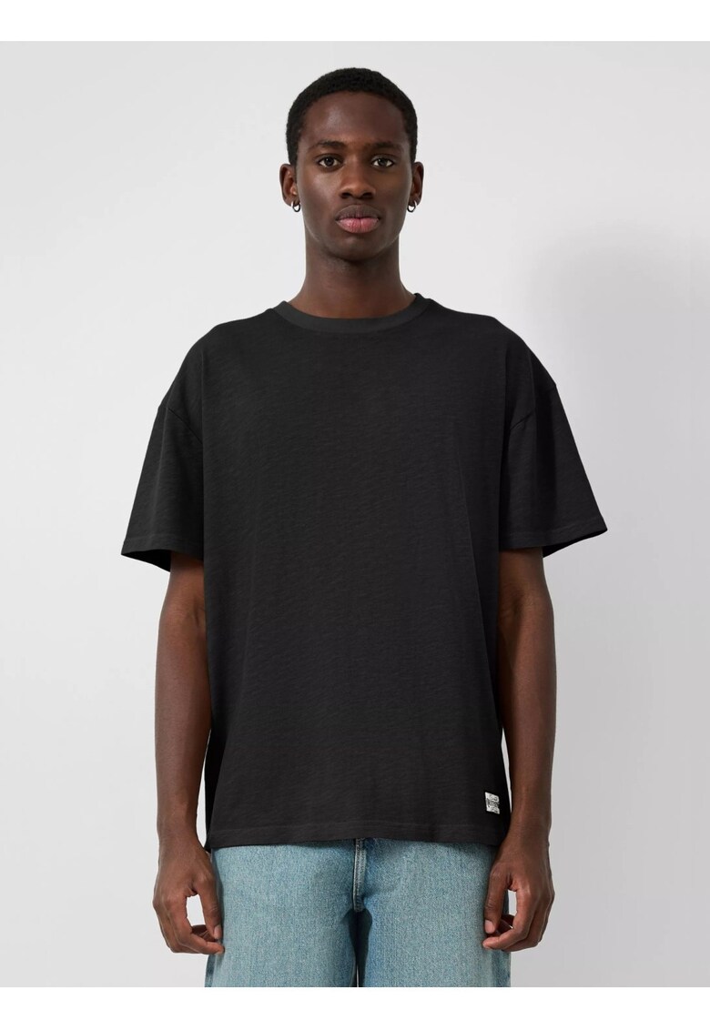 Q/S by s.Oliver Tricou la baza gatului barbati - din jerseu - Relaxed fit - Negru - Negru
