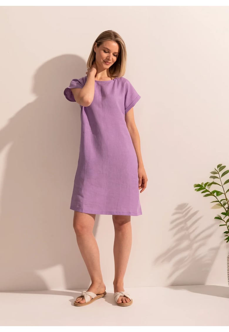 Rochie Dama din In - Lila