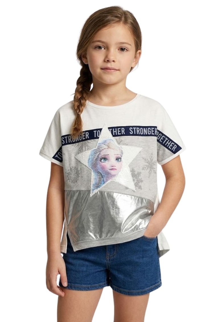 Tricou lejer cu paiete Elsa -