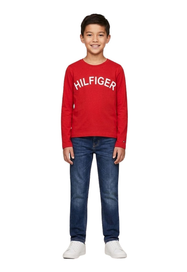 Bluza cu logo pe piept -