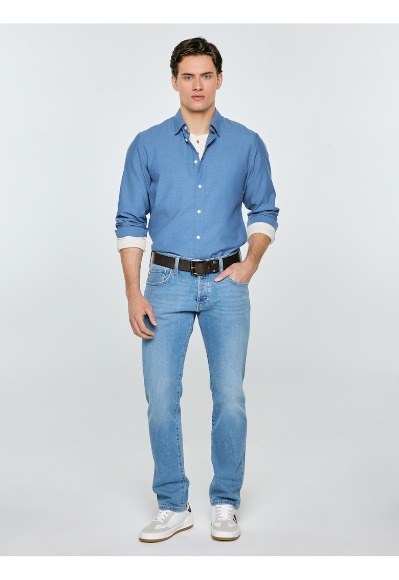 Camasa slim fit din bumbac Frankinison