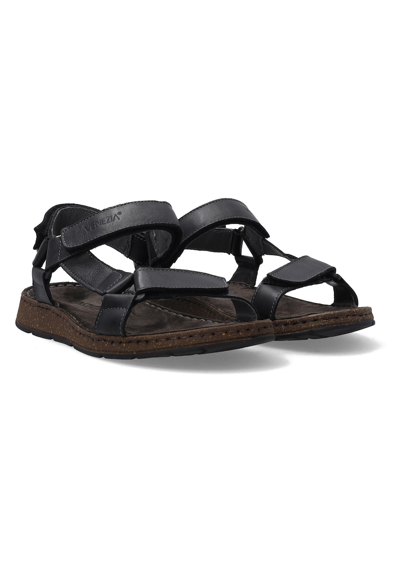 Sandale din piele cu velcro - Velcro