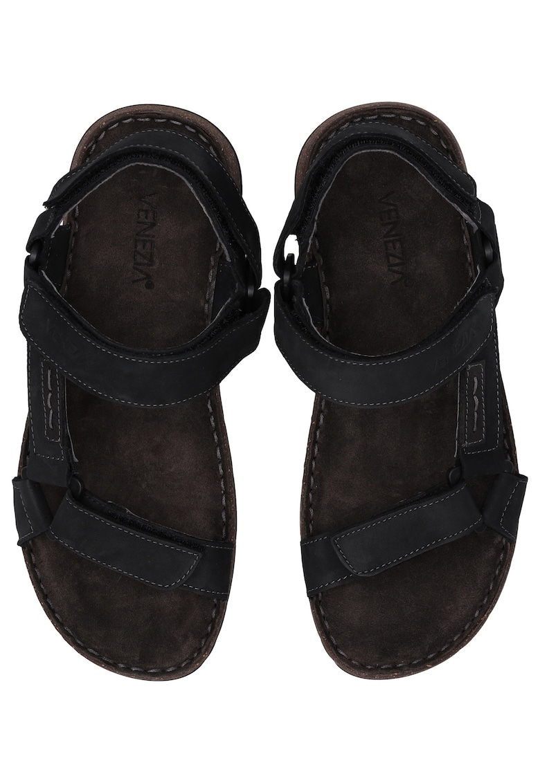 Sandale velcro din nabuc