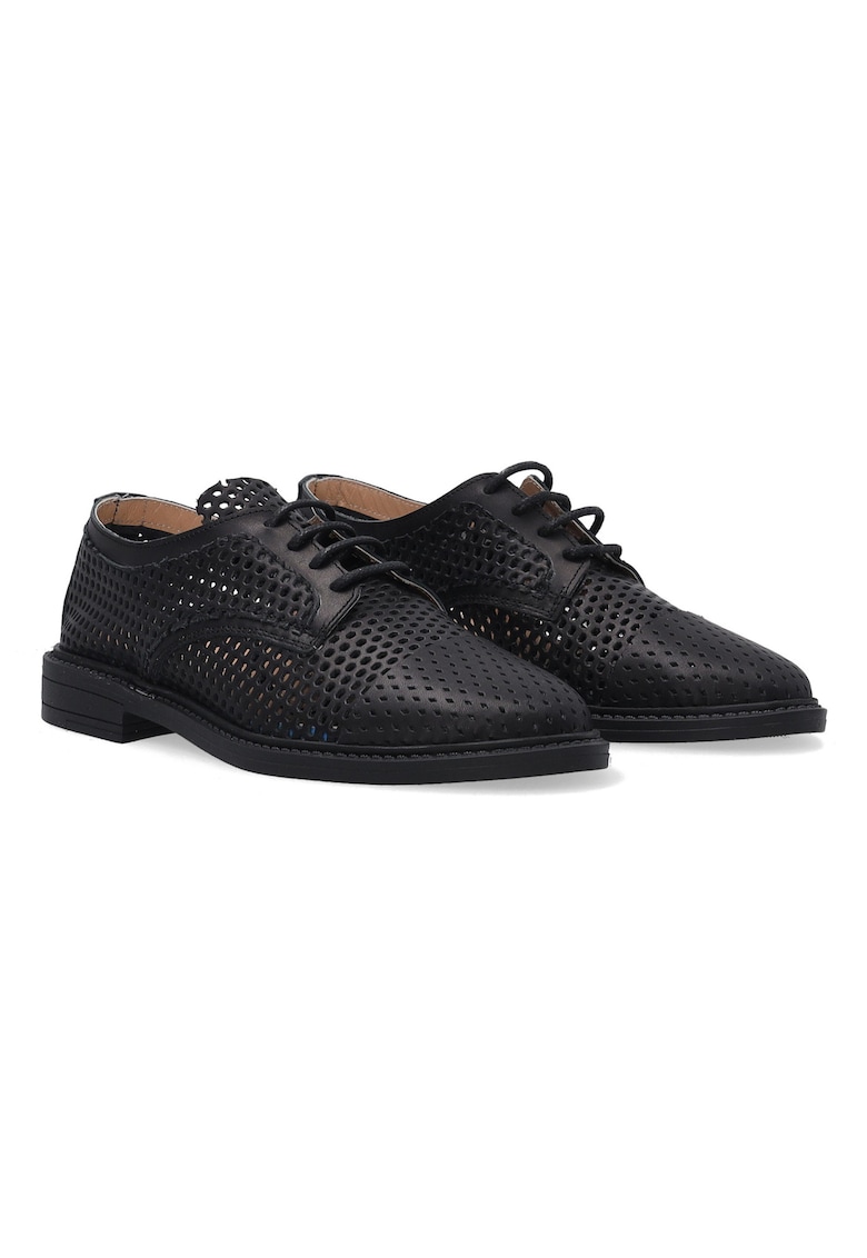 Pantofi din piele cu sireturi -