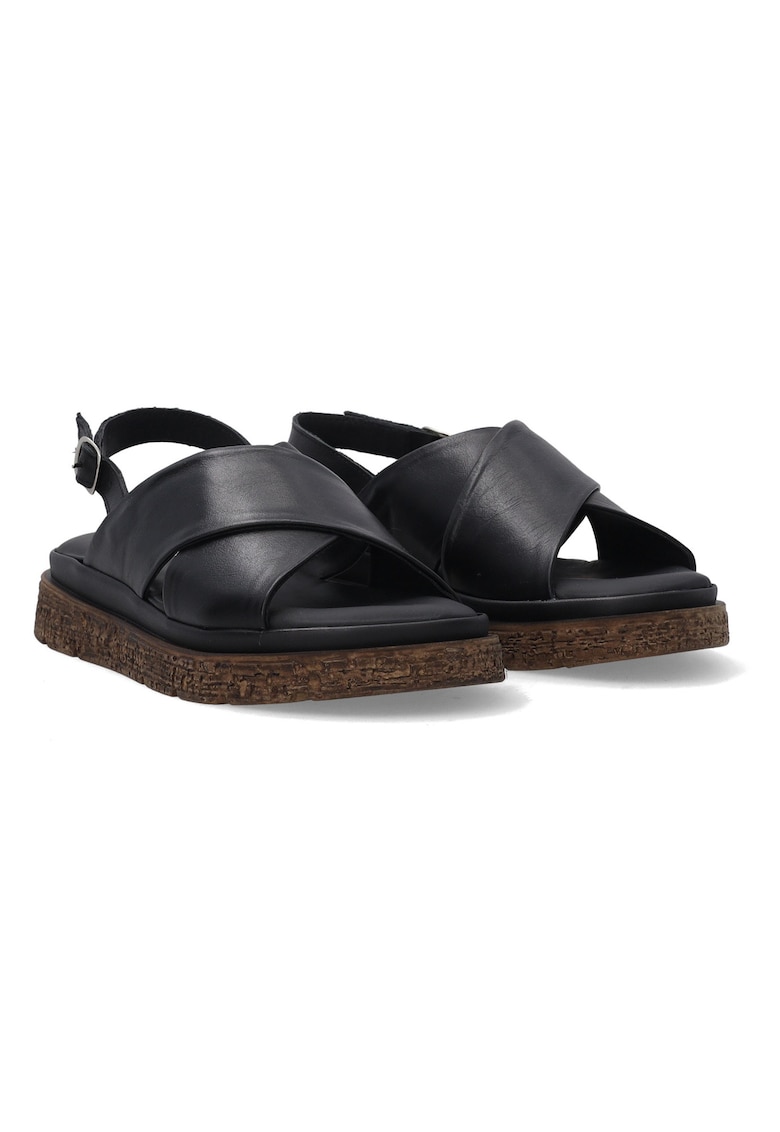 Sandale din piele cu bretele incrucisate