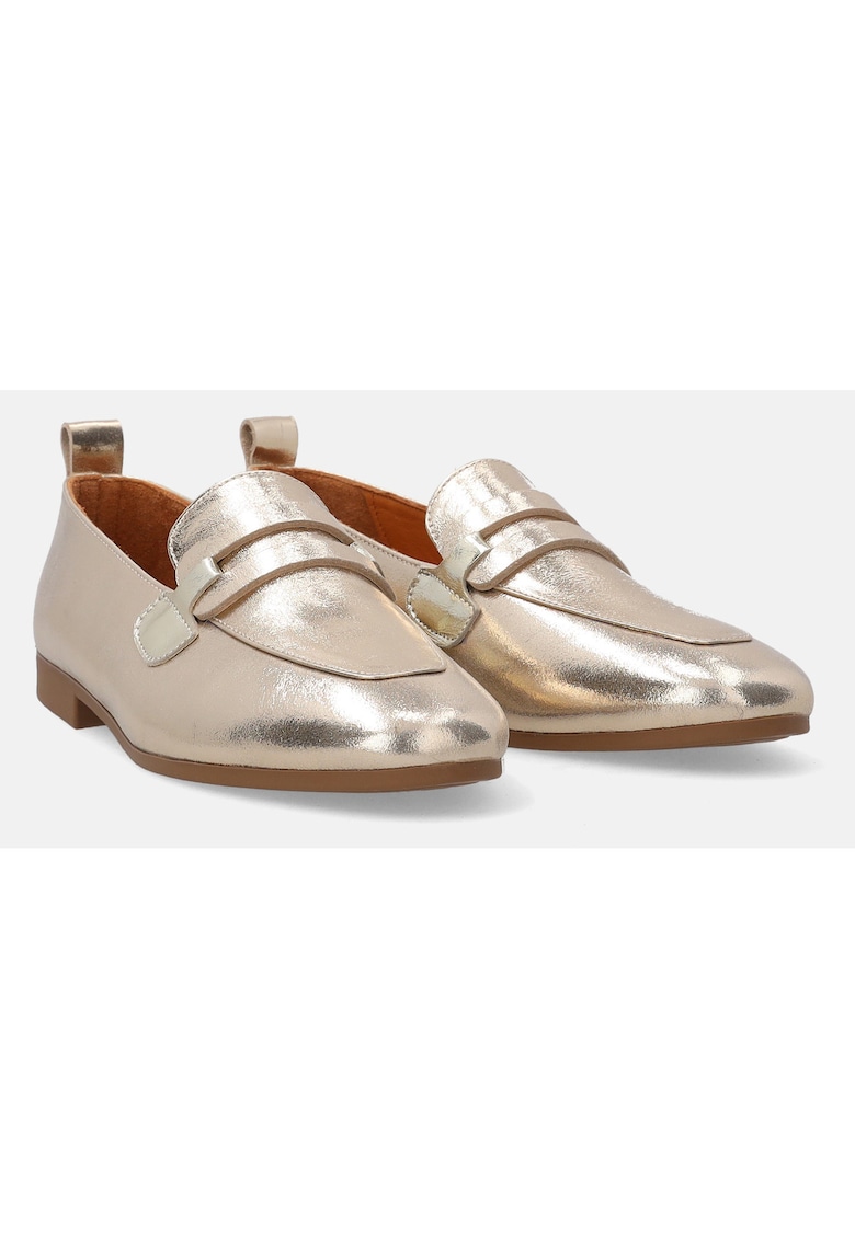 Pantofi loafers cu varf rotund uni