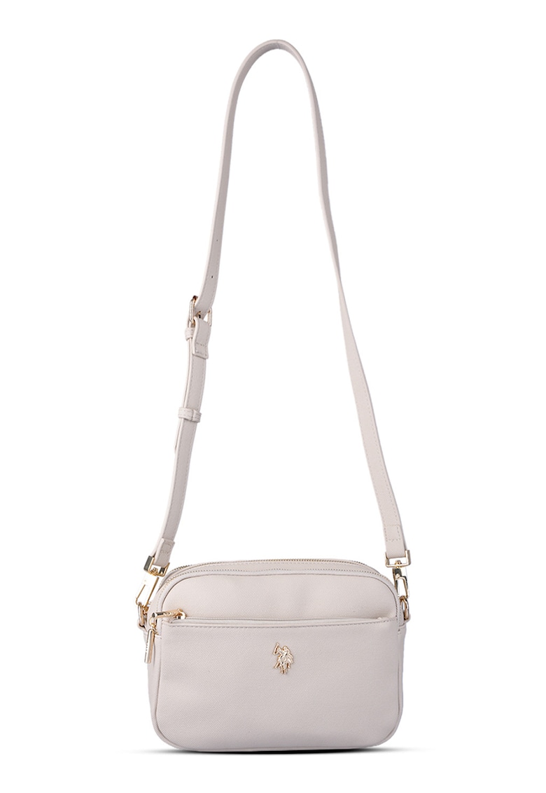 Geanta crossbody cu bareta ajustabila - Maro nisip