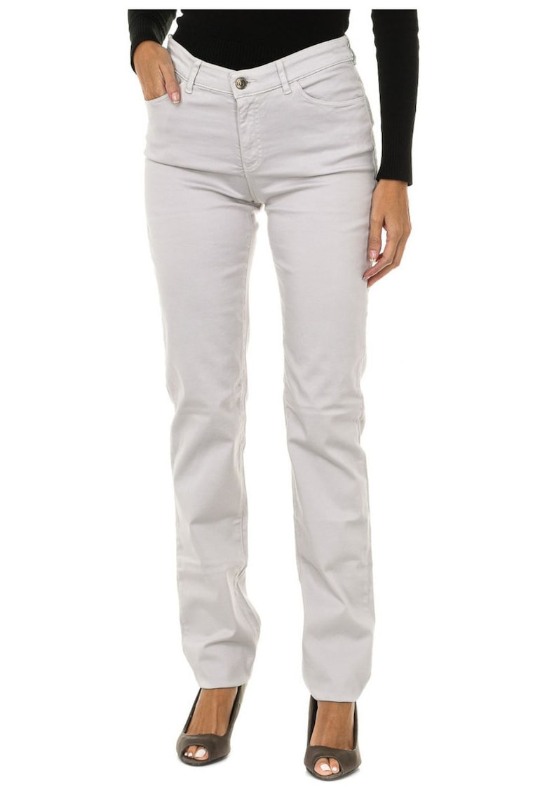 Blugi slim fit cu talie medie -