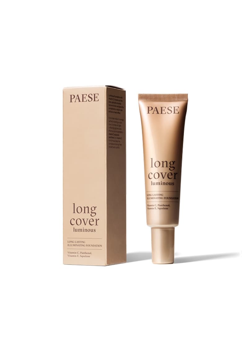 Fond de ten luminos Long Cover Luminous - Hidratare & Vitamina C - 0.5W Ivory - 30ml