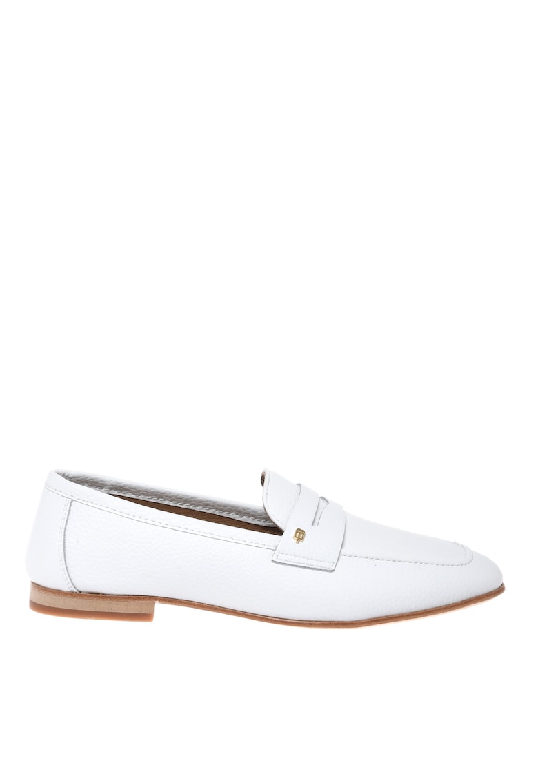 Pantofi loafer din piele - Alb