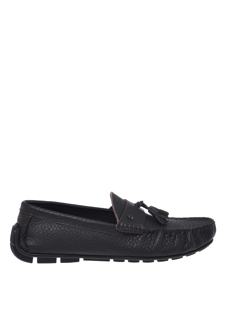 Pantofi loafer din piele cu canafi Tumble - Maro