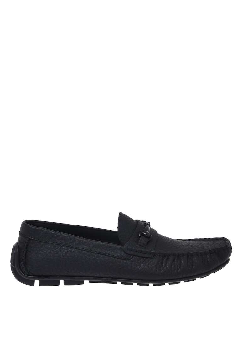 Pantofi loafer din piele Tumble - Negru