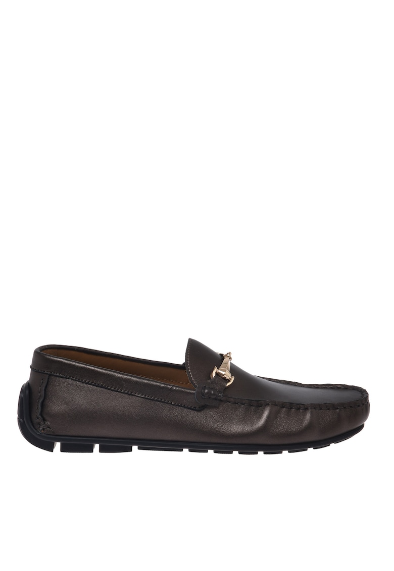 Mocasini din piele Driver - Maro