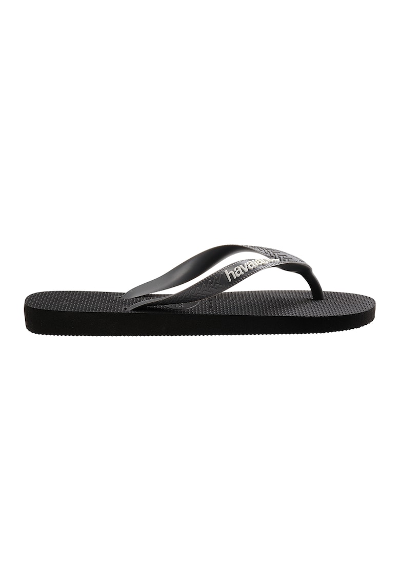 Papuci flip-flop cu logo in relief - Alb/Gri carbon